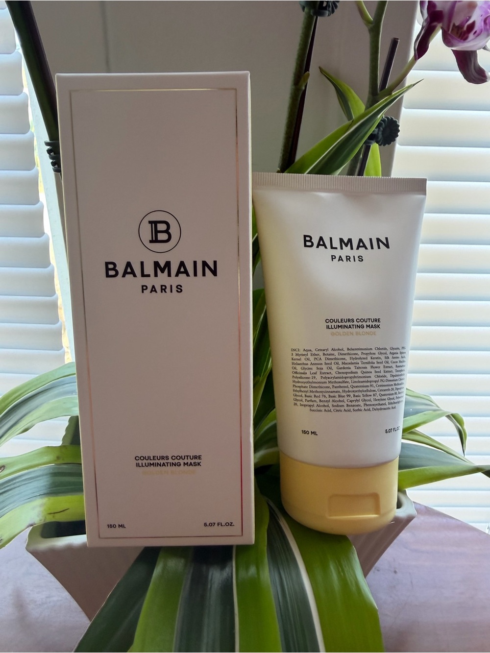 Balmain Paris Illuminating Hair Mask - White & Gold